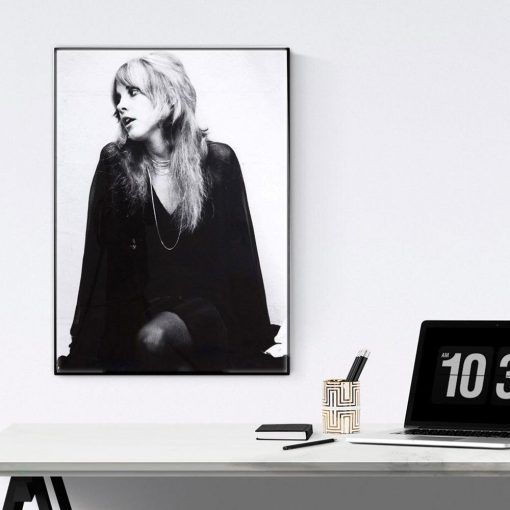 817-CANVASWALLPRINT-BE Cool Famous Singer Poster Nordic Nordic Wall Art Canvas Print Painting Black White Picture Modern Home