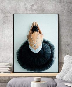 782-CANVASWALLPRINT-BE Simple Ballet Gesture Posters and Prints Girl Canvas Painting Modular Paintings on The Wall Decor for