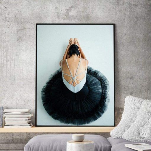 782-CANVASWALLPRINT-BE Simple Ballet Gesture Posters and Prints Girl Canvas Painting Modular Paintings on The Wall Decor for
