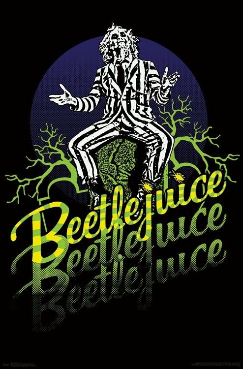Download Beetlejuice - Yellow And Green Neon - Poster - Canvas ...