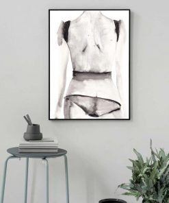 833-CANVASWALLPRINT-BE Sexy Woman Body Poster Abstract Canvas Painting Nordic Posters and Prints Modern Wall Art Picture For