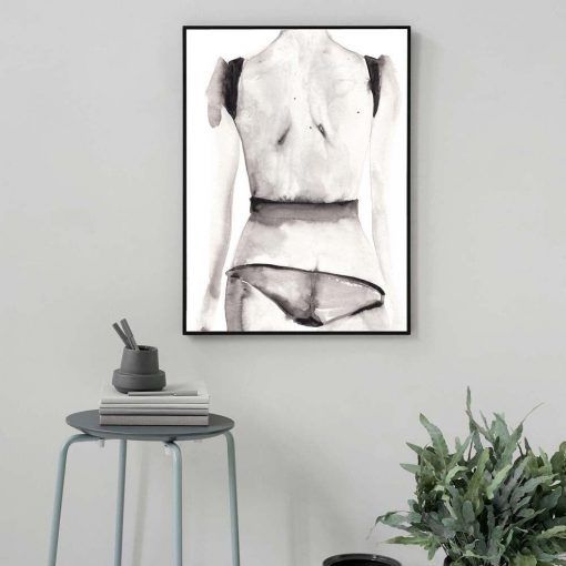 833-CANVASWALLPRINT-BE Sexy Woman Body Poster Abstract Canvas Painting Nordic Posters and Prints Modern Wall Art Picture For