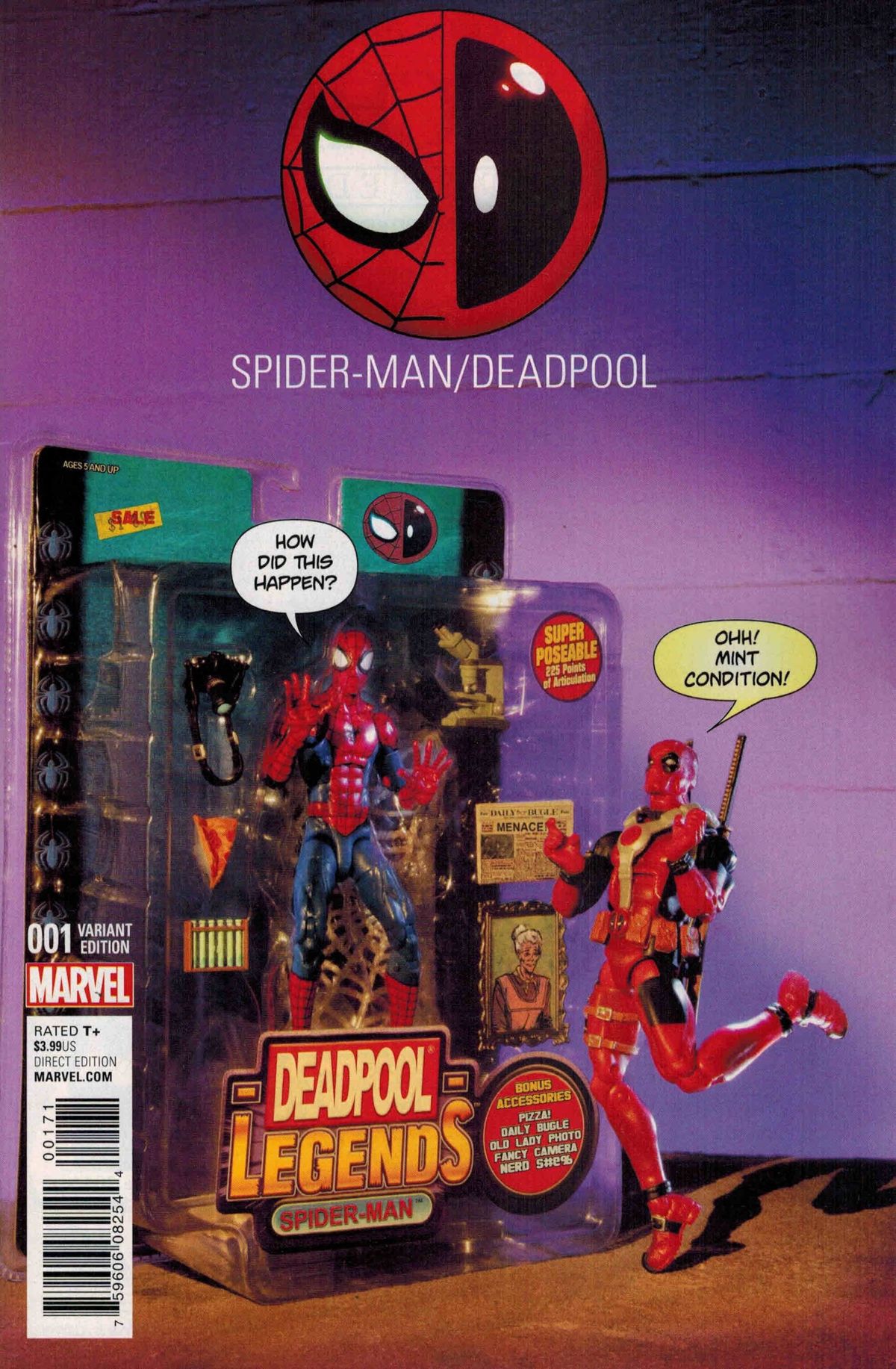 Spider-Man Deadpool #1 Action Figure Photo Variant Marvel 2016 Anad ... - 1 11 2016 26 ScaleD