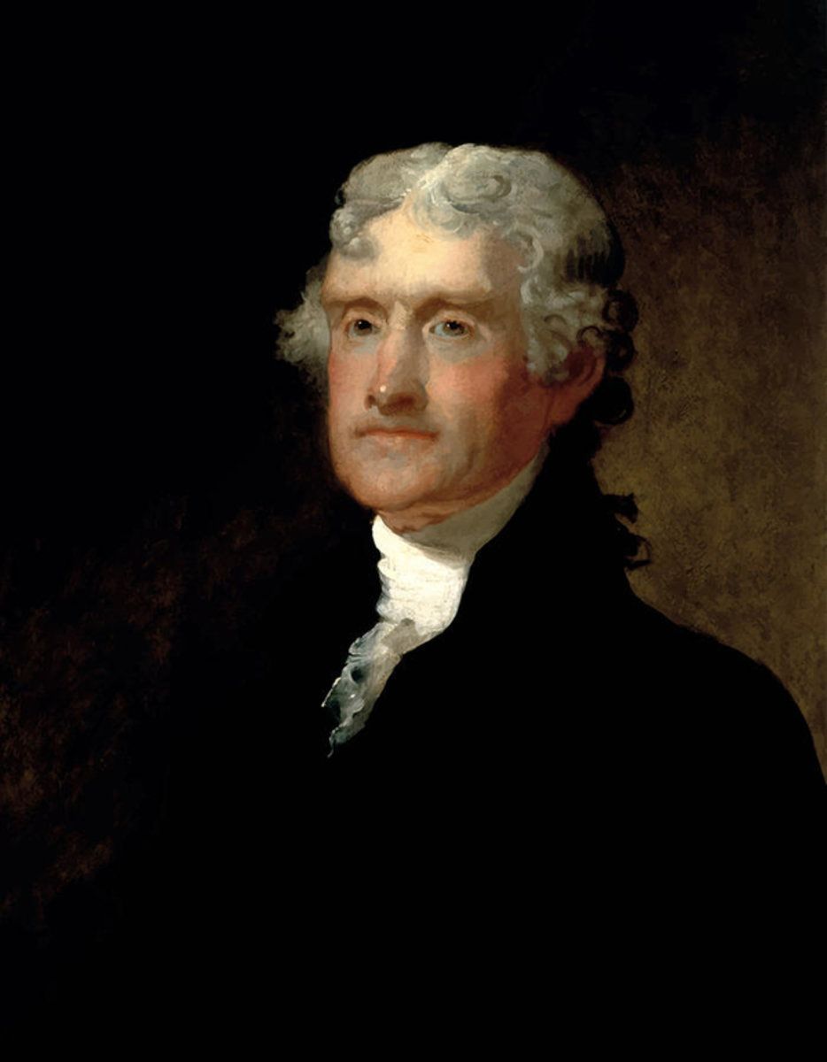 President Thomas Jefferson Poster Canvas Print Wooden Hanging