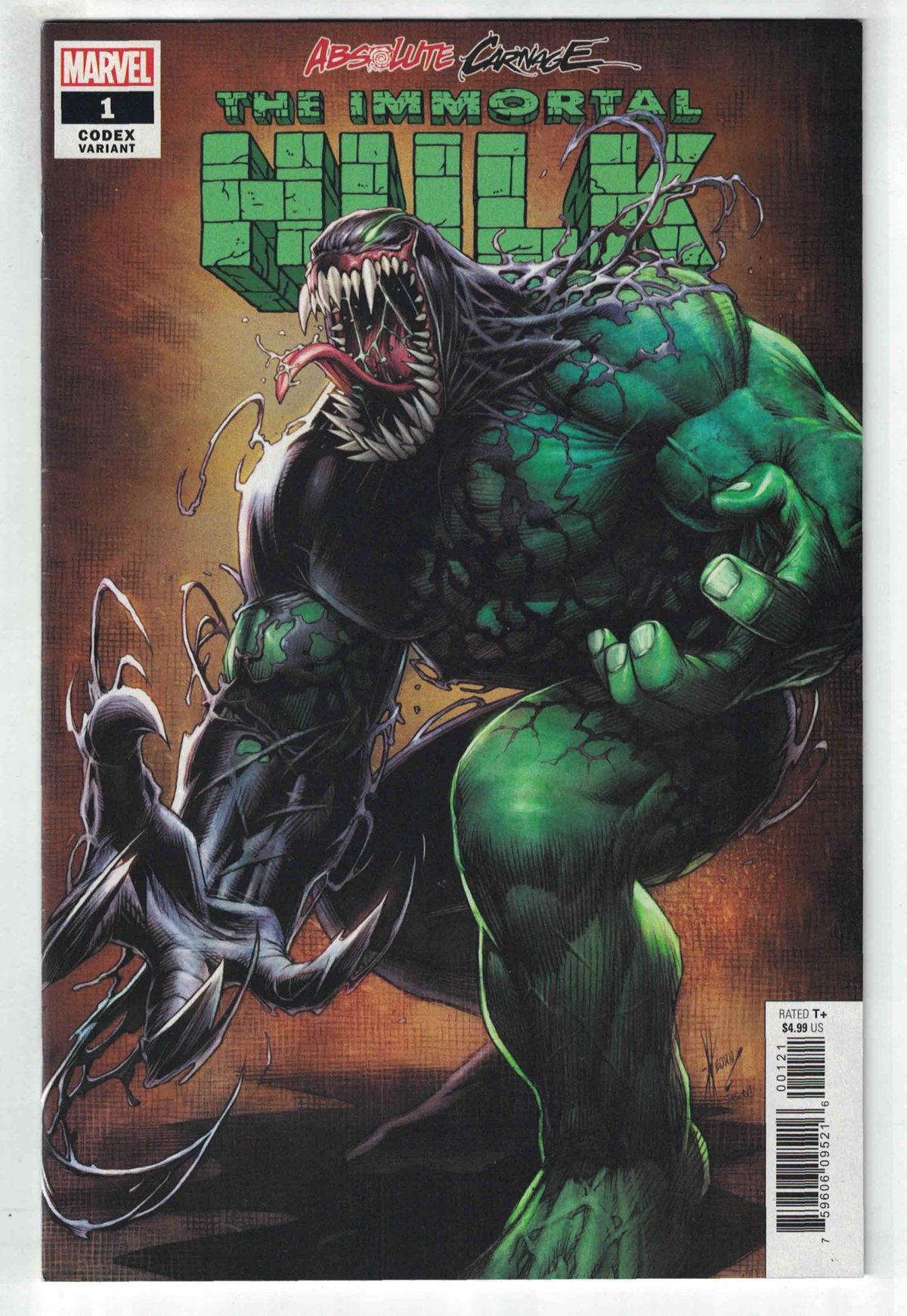 Absolute Carnage Immortal Hulk #1 1:25 Dale Keown Variant 2019 Venom Vf