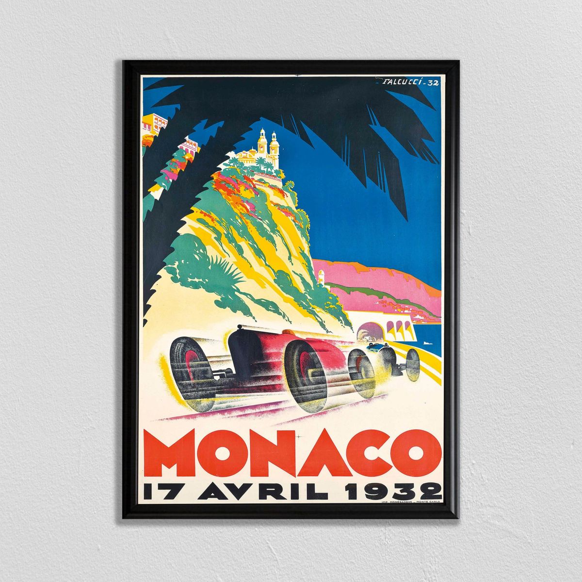 F1 Racing, Affiche De France, Monaco Grand Prix, Automobile Art, Paris