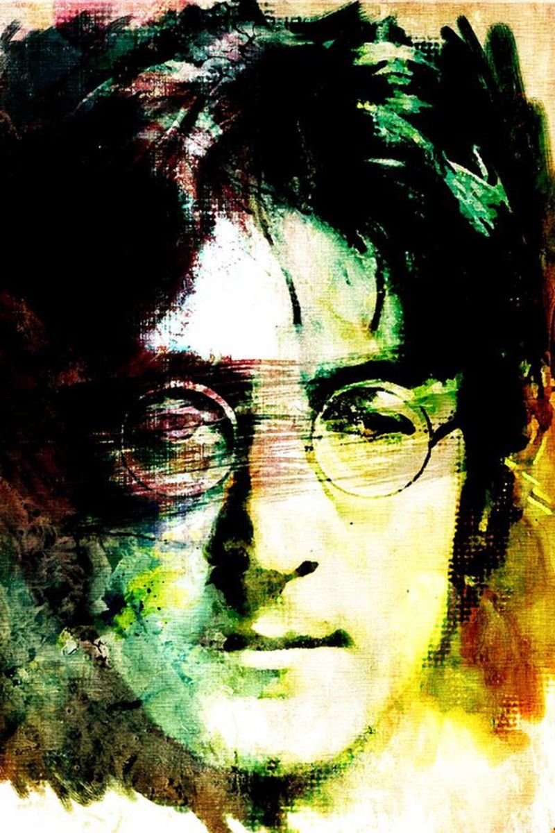 John Lennon – Poster - Canvas Print - Wooden Hanging Scroll Frame - Big ...