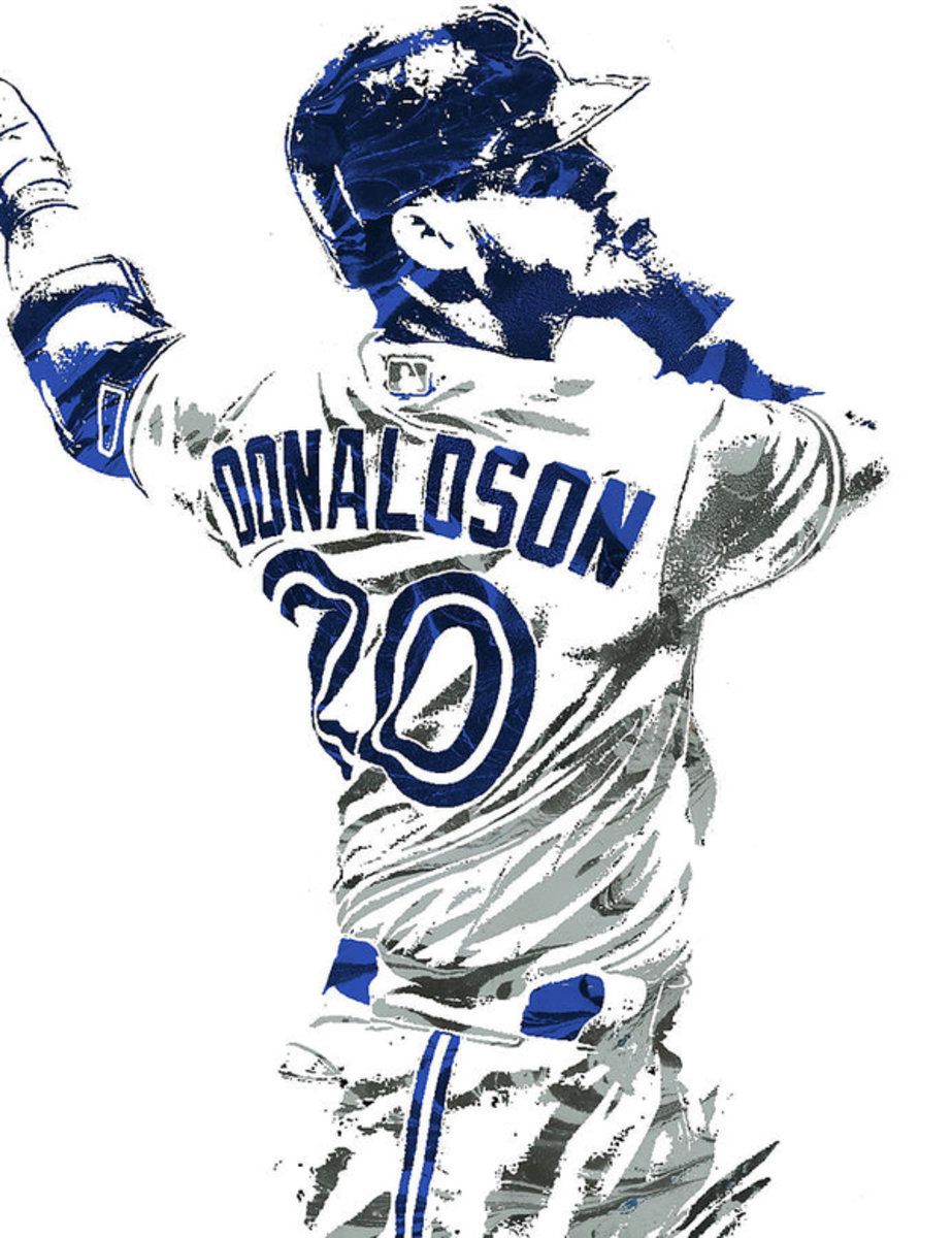 Josh Donaldson Toronto Blue Jays Pixel Art – Poster - Canvas Print ...