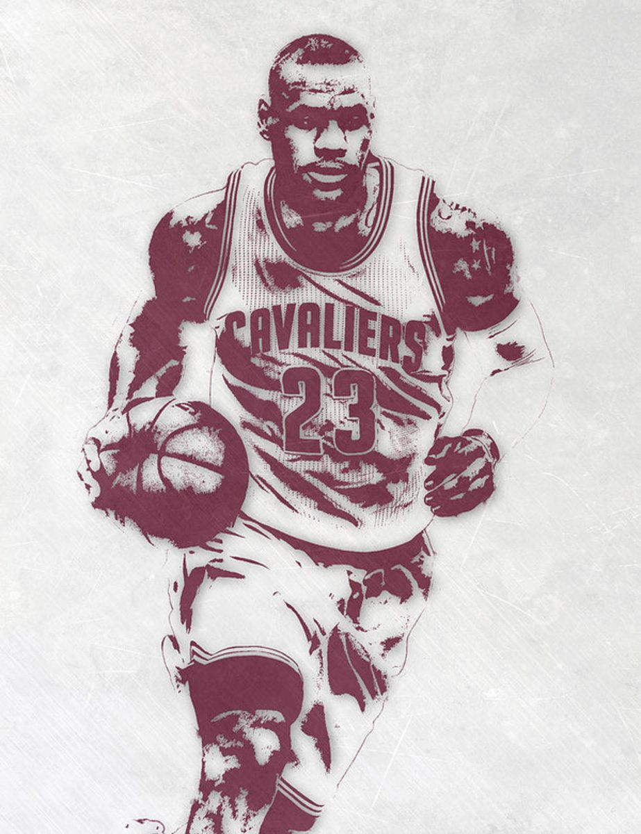 Lebron James Cleveland Cavaliers Pixel Art 4 – Poster - Canvas Print ...