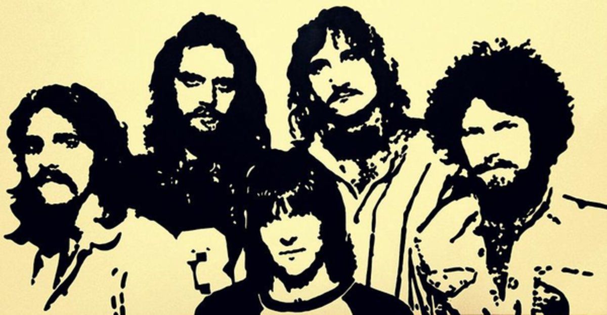 The Eagles Band Portrait Painting – Poster - Canvas Print - Wooden ...