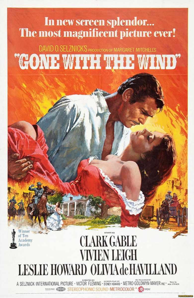 Gone With The Wind 1939 Poster Canvas Print Wooden Hanging Scroll Frame Big Eagle