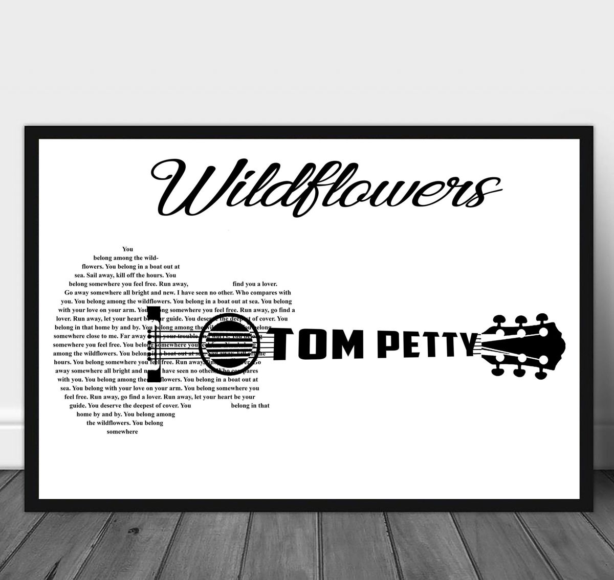 Tom Petty Wildflowers Lyrics Music Best Gifts Ever//20C9 Poster