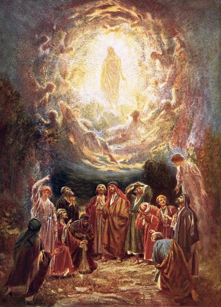Jesus Ascending Into Heaven - Religious – Poster - Canvas Print