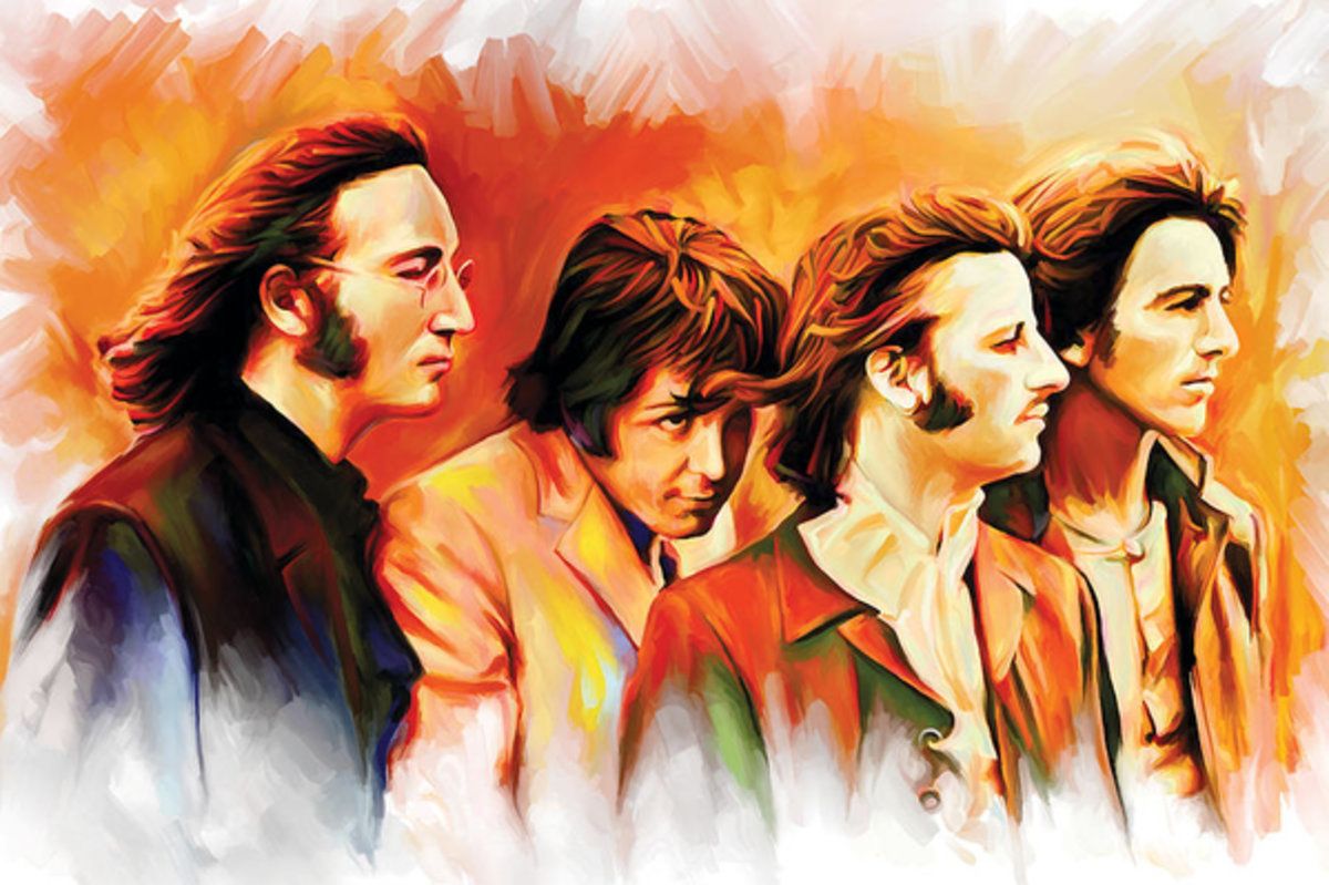 The Beatles Artwork – Poster - Canvas Print - Wooden Hanging Scroll ...