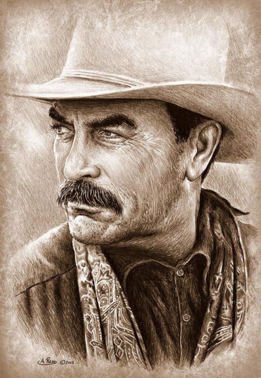 Tom Selleck The Western Collection – Poster - Canvas Print - Wooden