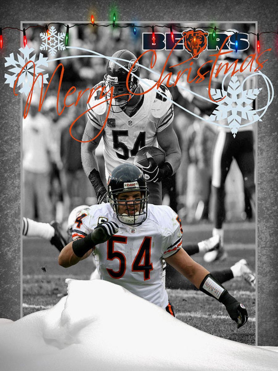 Chicago Bears Christmas Card – Poster - Canvas Print - Wooden Hanging ...